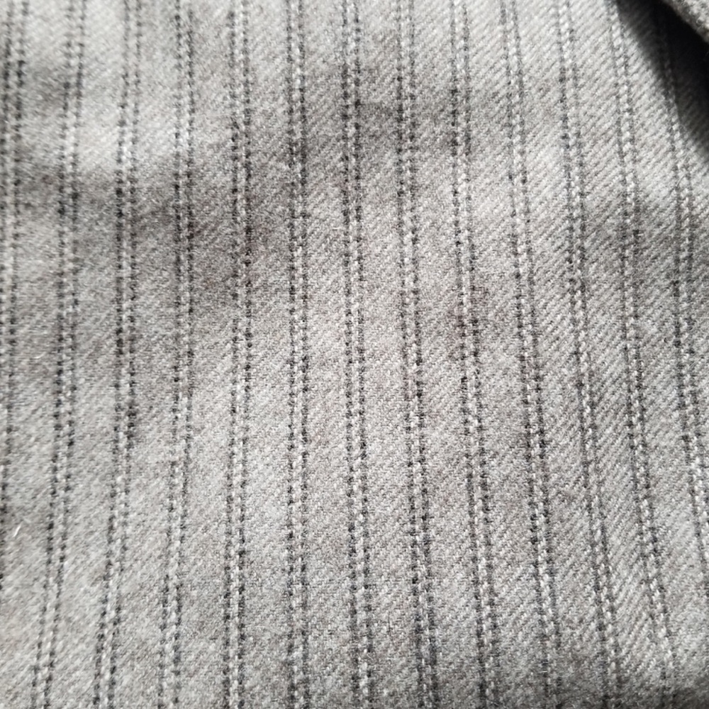 Zara pinstripe limited edition wool blend blazer back open slit rare - Picture 6 of 8